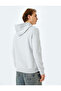 Reglan Sleeve Cotton Blend Hooded Basic Hoodie with Raised Stitch Detail - 4