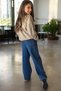 Girl's Wide-Leg Jeans 2-Piece Set, You Can Get a Size Larger - 3