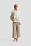 Straight Cut Trousers 25Kd1016 Beige