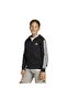 3 Stripes Fleece Children's Black Hooded Jacket