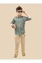 Printed Buttoned Shirt and Pant Set