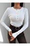 Fitil Pattern Snap Button Blouse - 3