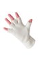 Women's Ecru Winter Thermal Fleece Cut Finger Gloves, Closed Fleece Gloves, Winter Beanie Set of 3 - 3