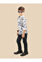 Printed Buttoned Shirt and Pant Set - 3