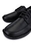 Men's Genuine Leather Black Casual Shoes - 3