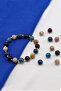Natural Stone Elastic Bracelet Stones; Sunstone, Garnet, Apatite - 2