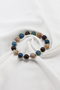 Natural Stone Elastic Bracelet Stones; Sunstone, Garnet, Apatite - 3
