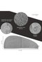 Hair Bonnet |   Gray-Hair Towel-Makeup Towel-With Acrylic Buttons-100% Cotton-Makeup Cap - 4