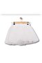 Girl's Red and White Color Lined Plain Tutu Skirt - 2