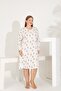 100% Cotton Long Sleeve Women's Dress 91227 - 6