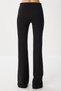 Zipper Detailed Spanish Leg Knitted Trousers Lub0266 Black - 5