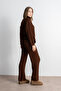 Knitted Patterned Oversize Women's Knitwear Trousers - Sweater Set - 6
