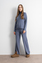 Women’s Embossed Detail Knit Set – Indigo-Blue - 5