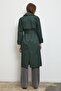 Floriva Long Trench Coat Green - 4