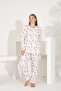 100% Cotton Long Sleeve Women's Pajama Set 98290 - 8