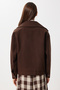 Double-Breasted Short Cashmere Coat Ldw0008 Brown - 4