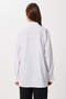 Beaded Embroidered Oversize Woven Shirt Lrg0050 White - 4