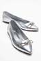 Veibola Women's Genuine Leather Ballet Flats Lamé Color-Match Leather Lining