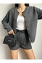 Smoked Crew Neck Buttoned Knitwear Cardigan - 5