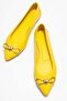 Veibola Women's Genuine Leather Ballet Flats Lemon Color-Match Leather Lining