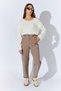 Women's Mink Waist Buttoned Double Stitched Trousers - 2