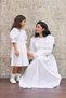 White Seersucker Mother-Daughter Dress Combination (Sold as Single) - 3