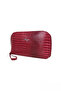 Genuine Leather Women's Makeup Cosmetic Bag with Wrist Strap 20029 - 4