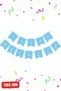 Blue Cardboard Happy Birthday Lettering Birthday Banner Birthday Decorations Birthday Balloons - 2