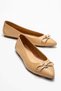 Veibola Women's Genuine Leather Ballet Flats Caramel Color-Match Leather Lining