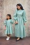 Çağla Yeşili Gofre Mother-Daughter Dress Combination (Sold as Single) - 5