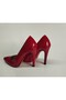Women's Genuine Leather Red Patent Leather Shoes - 2