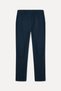 Men's Navy Blue Loose Fit Elastic Waist Trousers