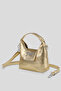 Minimalist Shoulder Bag with Long Strap and Gold Bow Accessory 283 - 2