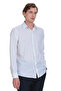 White Comfort Fit Slim Collar Long Sleeve Casual Shirt