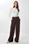 Soft Modal Pleated Sweatpants Lub0275 Brown - 2