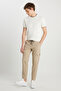 Men's Beige Slim Fit Slim-Fit Tie-Waist Cargo Pocket Jogger Pants - 3