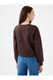 Brown Women's Sweatshirt Lf2041105 - 3