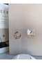 Gold Color Moon and Star Motif Stone Hoop Earrings - 3