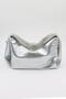 Brand Imported Stone Handle Women's Stylish Bag with Butterfly Accessories Kb892 - Silver - 2