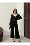 Women's Polo V-Neck Detailed Bottom-Top Knitwear Set - 2
