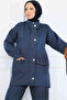 Bead Detailed Scuba Double Suit N5334 Anthracite - 2