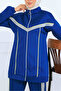 Stripe Detailed Scuba Double Suit N5347 Blue - 4