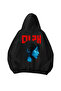 Future Printed Black Oversize Unisex Hoodie Sweatshirt