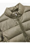 Sleeveless Stand Collar Pockets Water Repellent Zipper Puffer Vest - 6