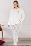 Plus Size Oversized Long Sleeve Pajama Set B09-160