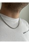 Men's Steel Knitted Chain Necklace – Stainless Steel Silver Color Necklace - 2