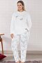 Plus Size Oversized Long Sleeve Pajama Set B09-161 - 2