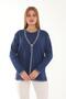 Knitwear Double Set Cardigan and Blouse