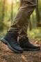 Black Unisex Outdoor Winter Long Boots Non-Slip Sole 888Nav - 5