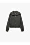 Regular Fit Stand Collar Zippered Long Sleeve Knitwear Cardigan - 3